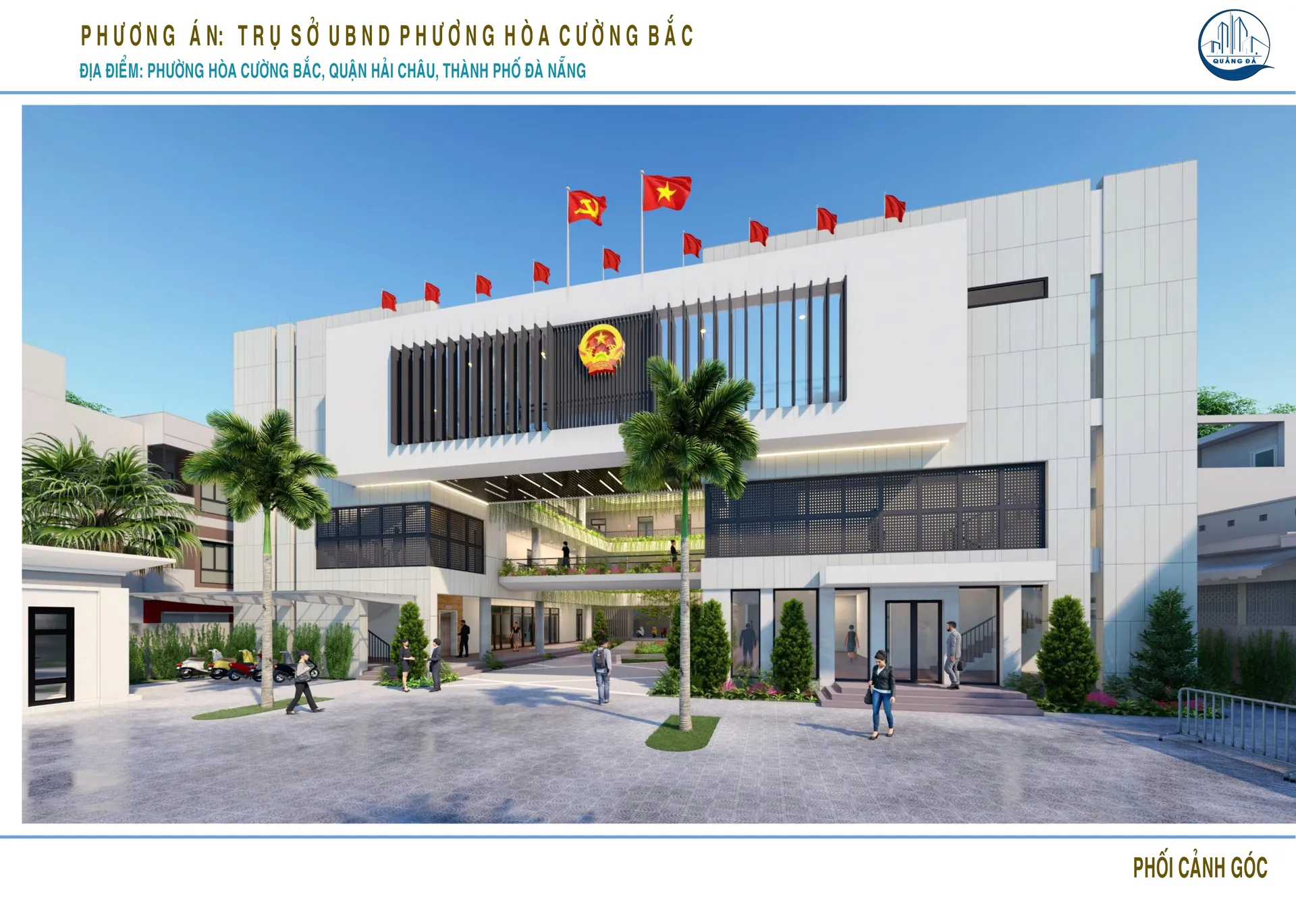 Phương án Trụ sở UBND Phường Hòa Cường Bắc